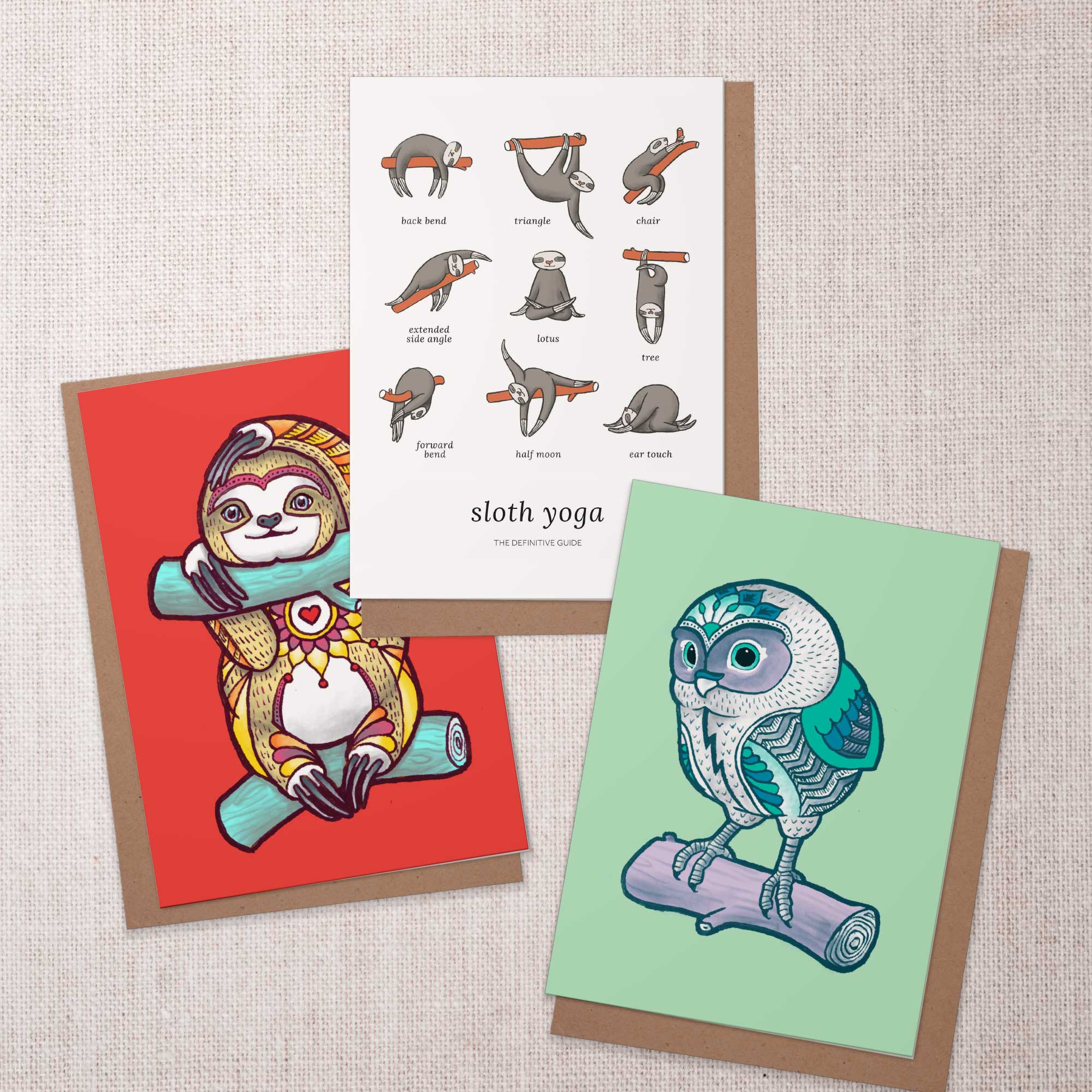 Cheerful Animals cards, designed by Liz Broekhuyse